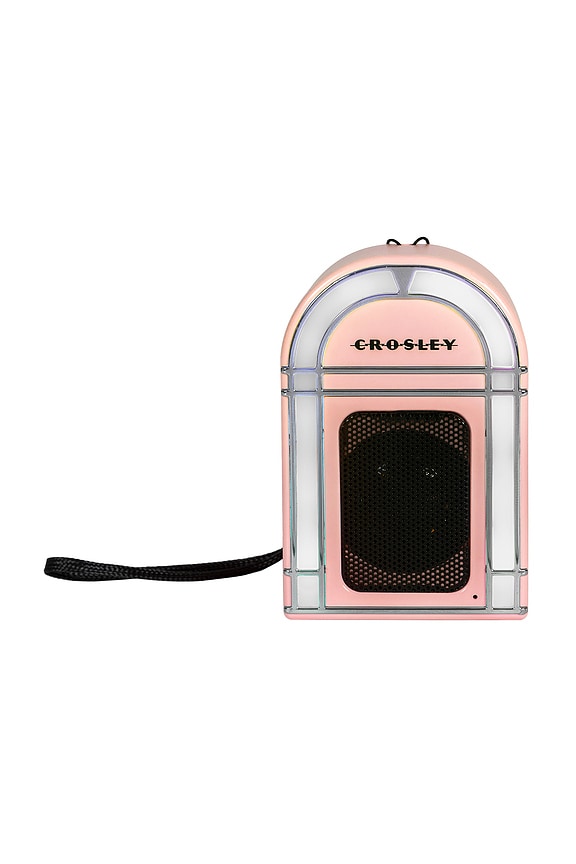 view 2 of 8 Mini Jukebox Portable Bluetooth Speaker in Pink