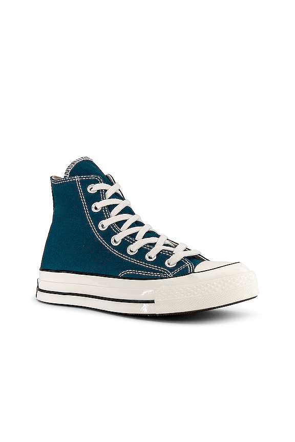 view 2 of 6 Chuck 70 Hi Tops in Teal Universe, Egret, Black