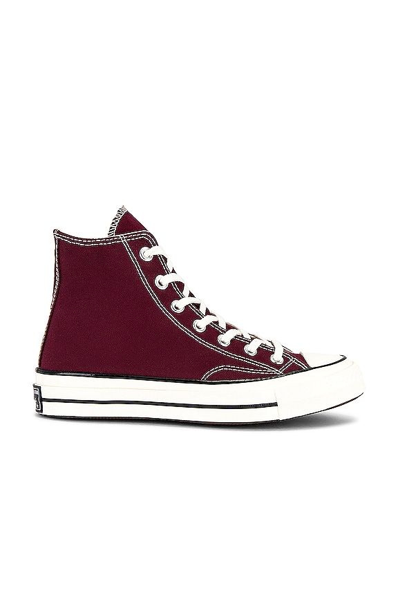 Converse Chuck 70 Hi in Deep Bordeaux, Egret, & Black | REVOLVE