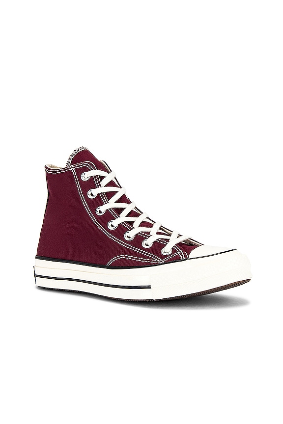 view 2 of 6 ZAPATILLAS DE CAÑA ALTA CHUCK 70 HI in Deep Bordeaux, Egret, & Black