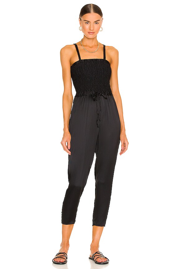 view 1 of 3 Drawstring Jumpsuit in True Black