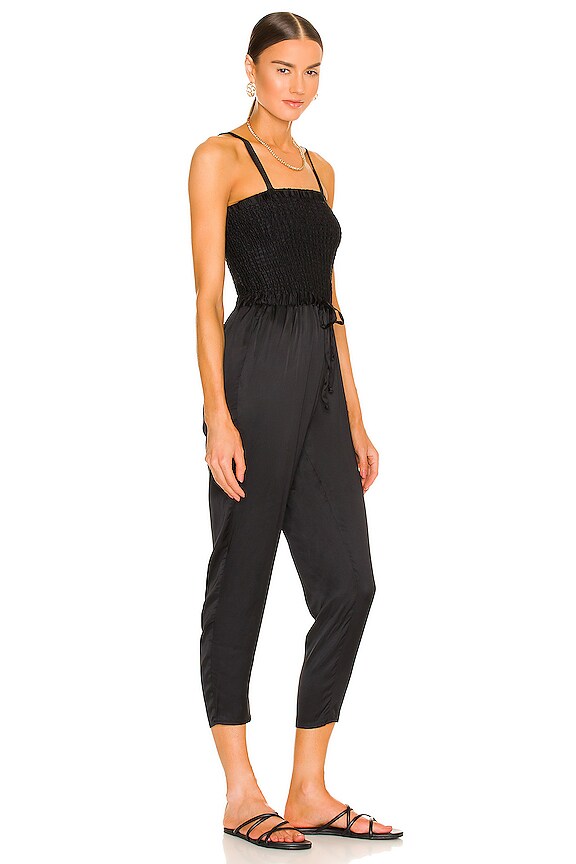 view 2 of 3 Drawstring Jumpsuit in True Black