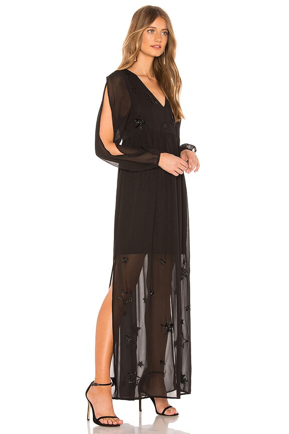 view 2 of 4 Beaded Star Maxi Dress in Black