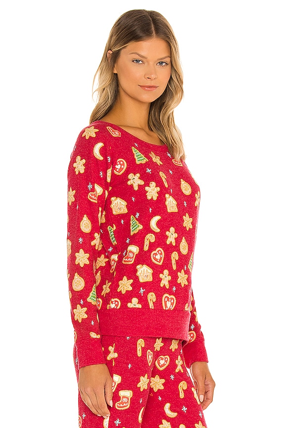 view 2 of 4 Christmas Cookies Top in Strawberry