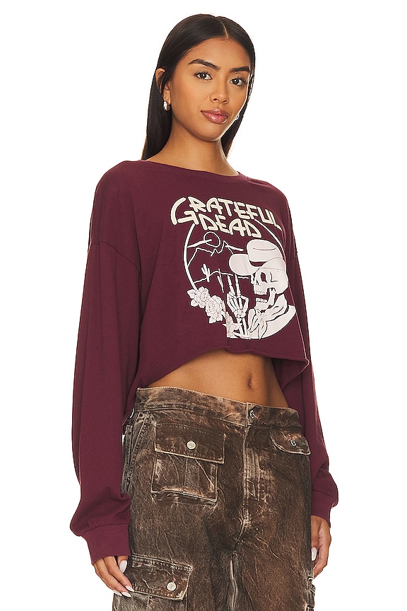 view 2 of 4 Grateful Dead Desert Skeleton in Wine Red