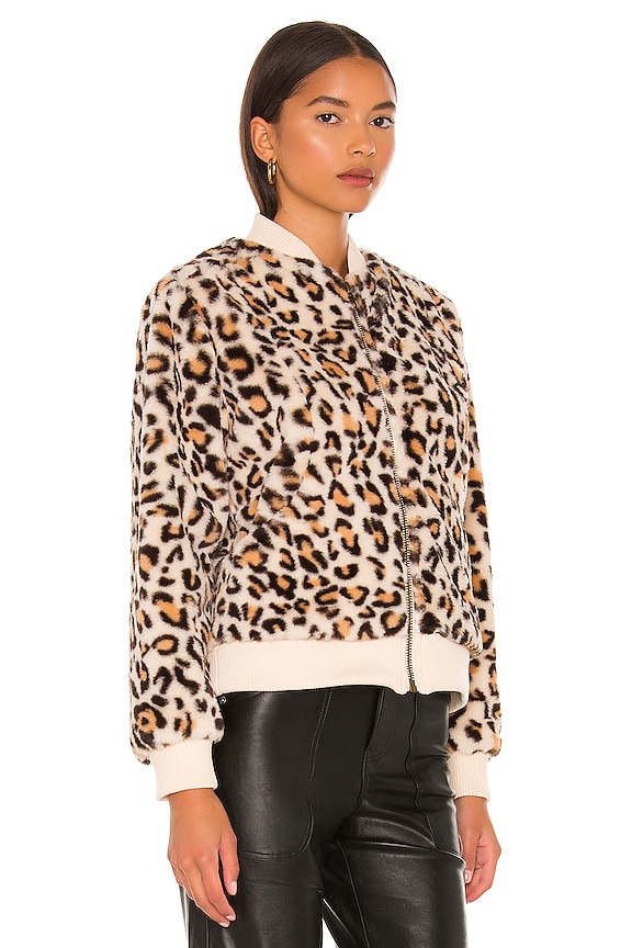 view 2 of 4 Animal Faux Fur Bomber in Animal