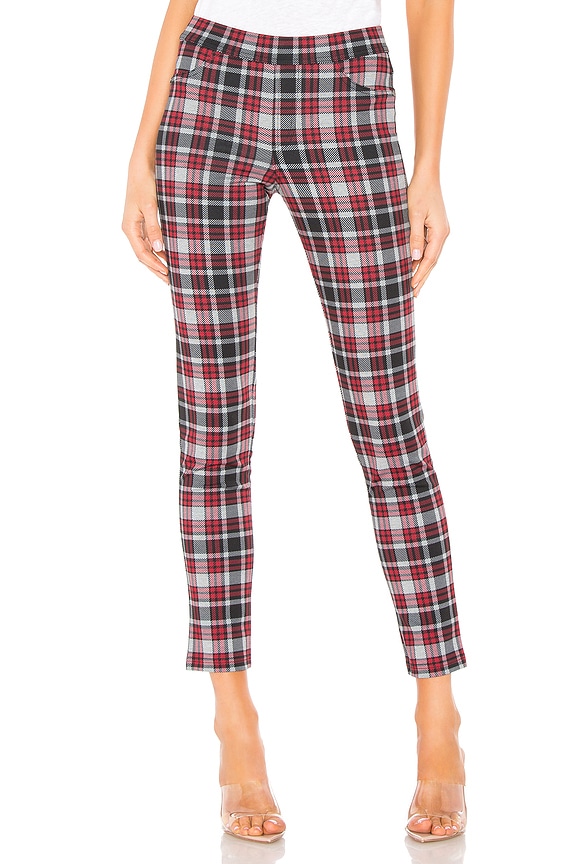 view 1 of 4 Skinny Pants in Red Plaid