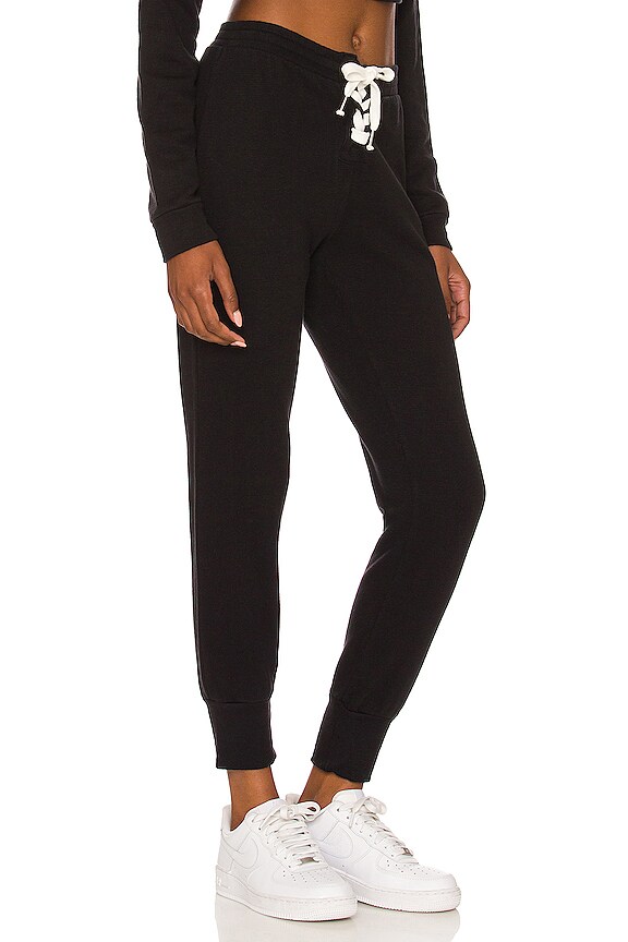 view 2 of 4 Lace Up Cuffed Jogger in True Black