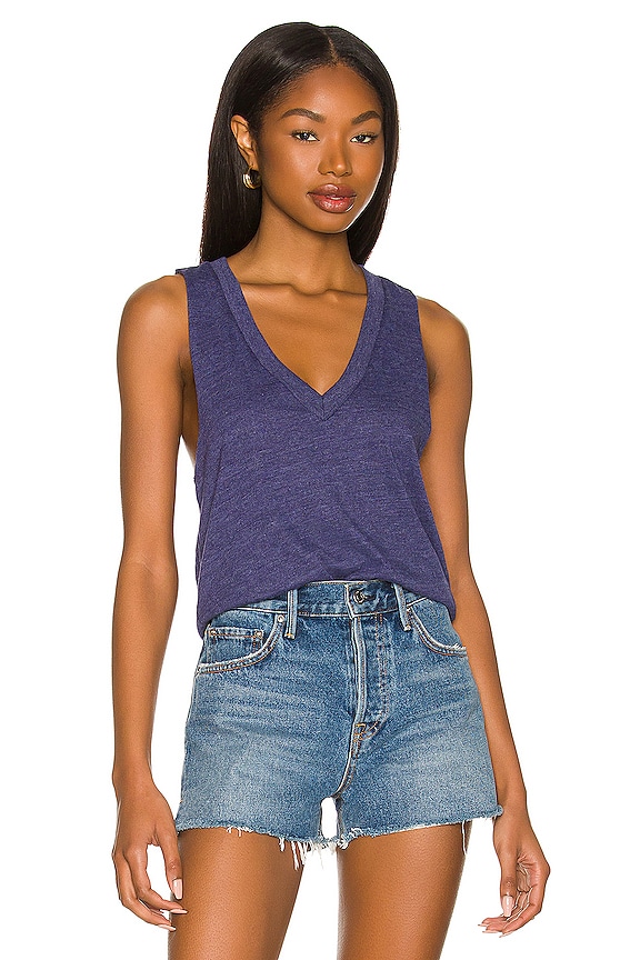 view 1 of 4 V Neck Muscle Tee in Sail