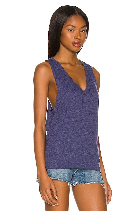 view 2 of 4 V Neck Muscle Tee in Sail