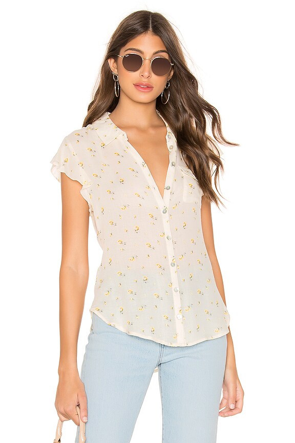 view 2 of 5 FLUTTER SLEEVE ブラウス in Rosette