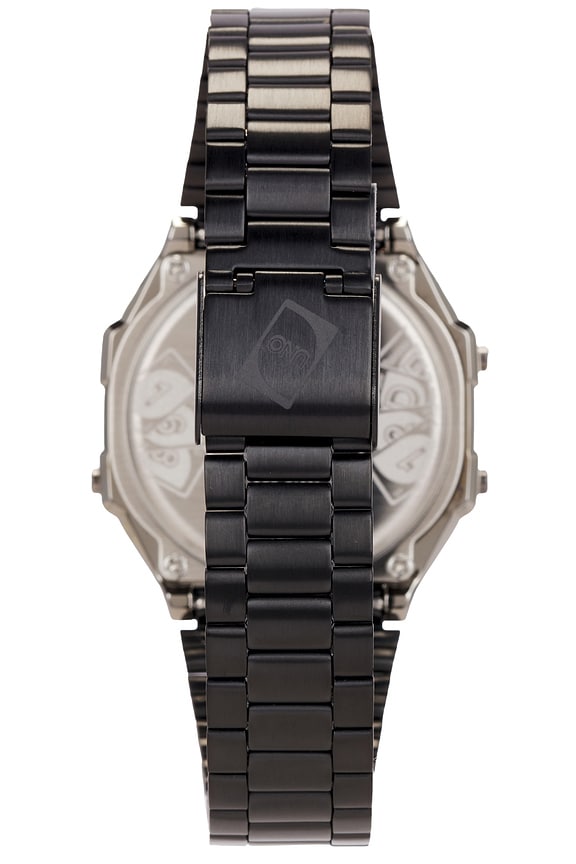 view 2 of 4 Uno Card Collaboration Watch in Metal Black