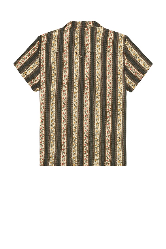 view 2 of 4 Mendoza Resort Shirt in Black & Brown Stripe