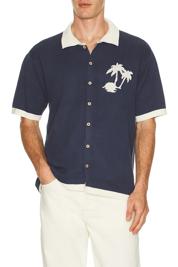 view 2 of 4 Feelings Knit Shirt in Navy