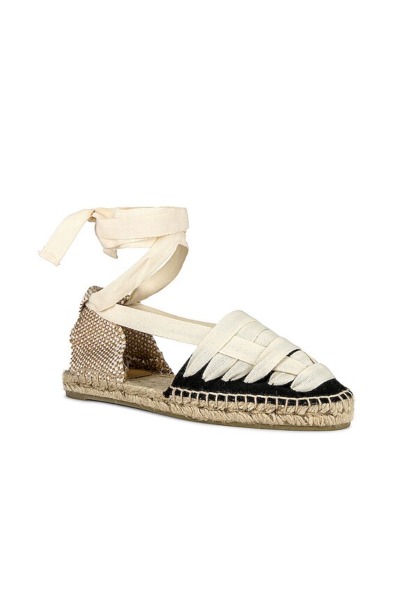 view 2 of 5 Jean Flat in Canvas Negro & Natural