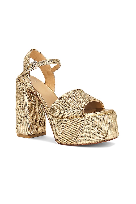 view 2 of 5 SANDALIA FLORITA in Oro Viejo