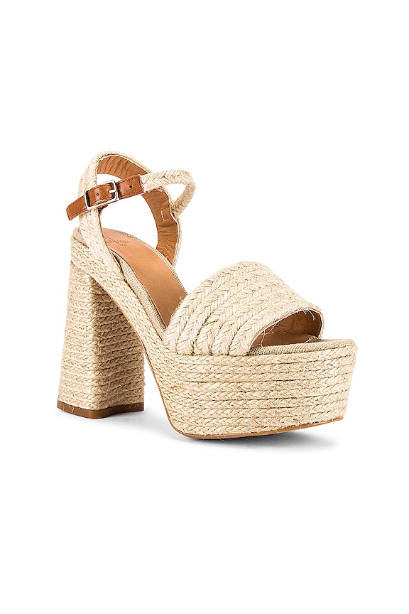 view 2 of 5 SANDALIA DE PLATAFORMA ARIA in Natural