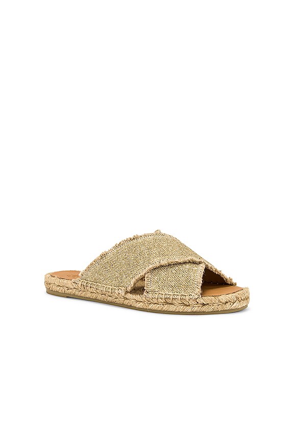 view 2 of 5 Palmera Espadrille Sandal in Metalizado Oro Claro