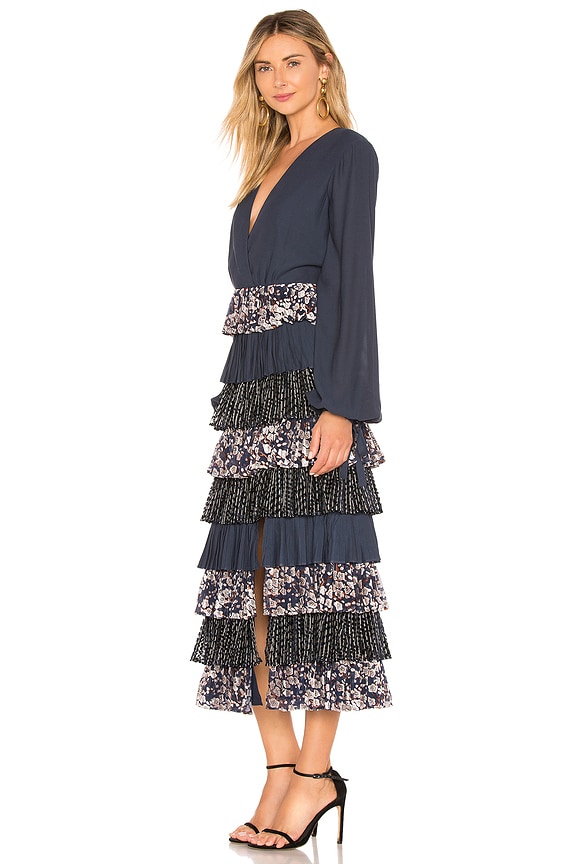 view 2 of 3 ROBE MI-LONGUE LUNA in Navy