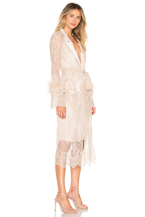 view 2 of 3 x REVOLVE Jet Lagged Bed Jacket in Champagne