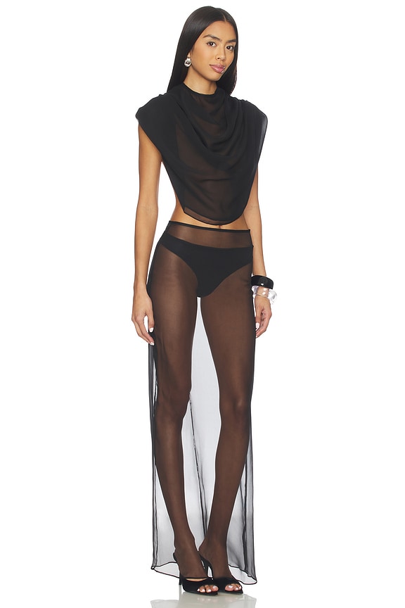 view 2 of 3 Chiffon Set in Black