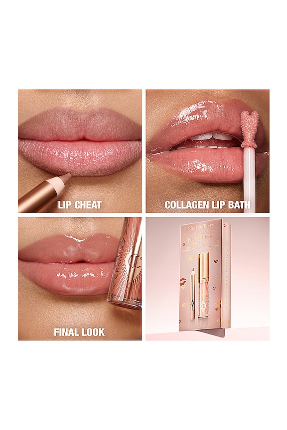 Charlotte Tilbury GLOSSY NUDE PINK LIP DUO リップデュオ | REVOLVE