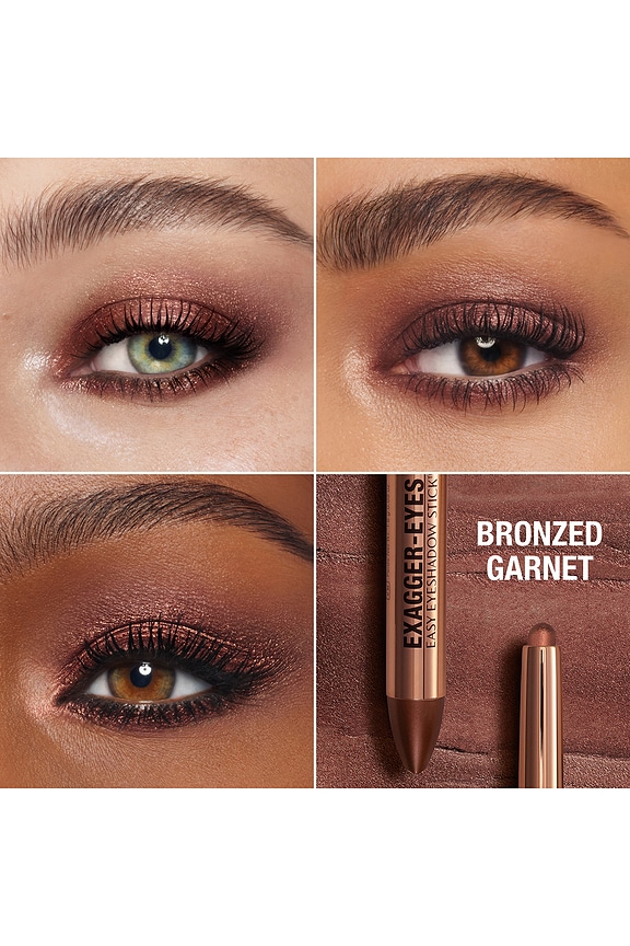 view 2 of 12 Exagger-eyes Easy Eyeshadow Stick in Bronzed Garnet