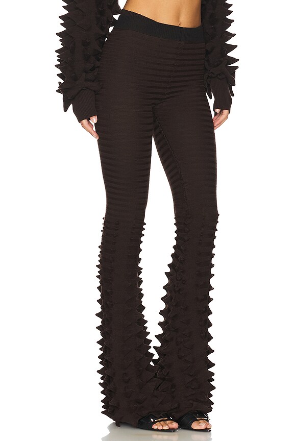 view 2 of 6 Maxi Spike Gradient Trousers in Brown