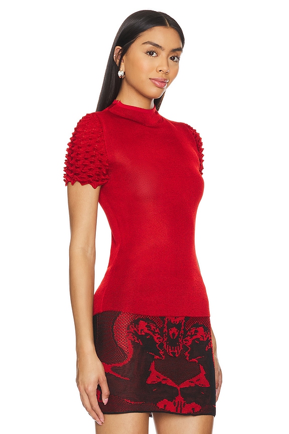 view 2 of 5 그라데이션 티셔츠 in Red