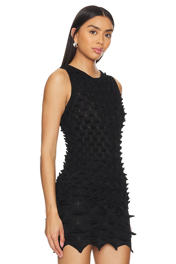 view 2 of 5 DÉBARDEUR AVEC POINTES in Black