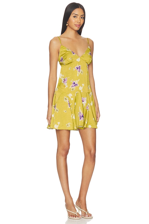 view 2 of 3 MINIVESTIDO NOIR in Olive Floral