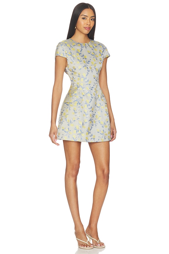 view 2 of 4 ROBE COURTE ANNIE in Yellow Multi