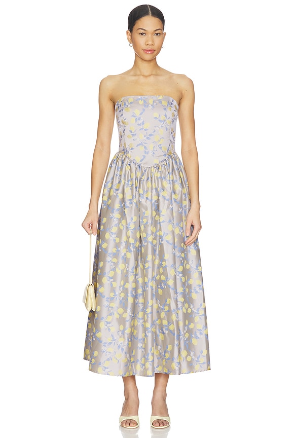 view 1 of 4 ROBE MAXI ANNIE in Yellow Multi