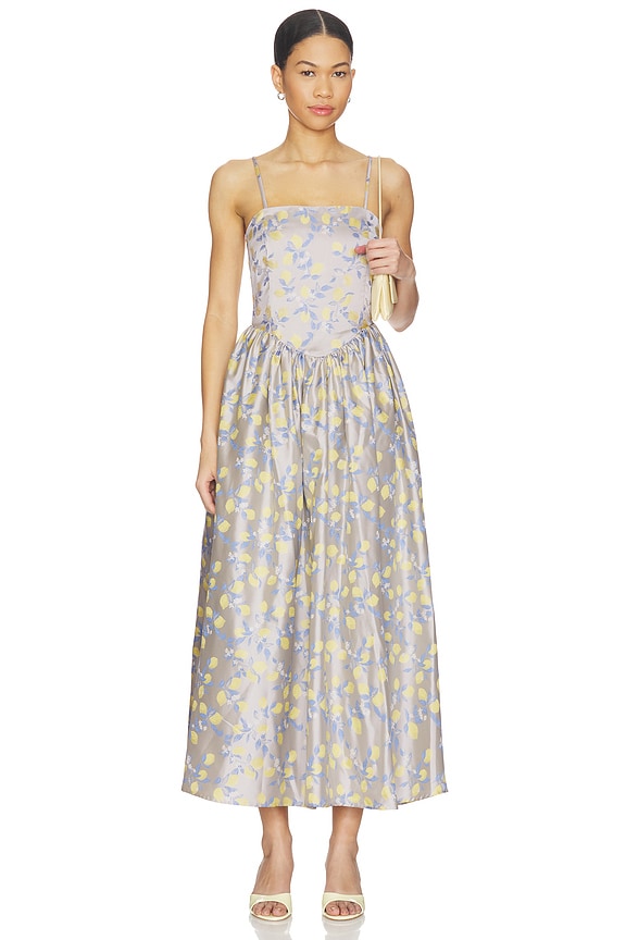 view 2 of 4 ROBE MAXI ANNIE in Yellow Multi