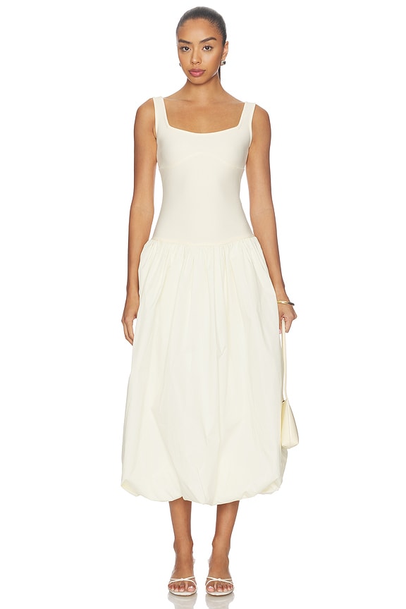 view 1 of 3 VESTIDO MIDI DELIA in Vanilla