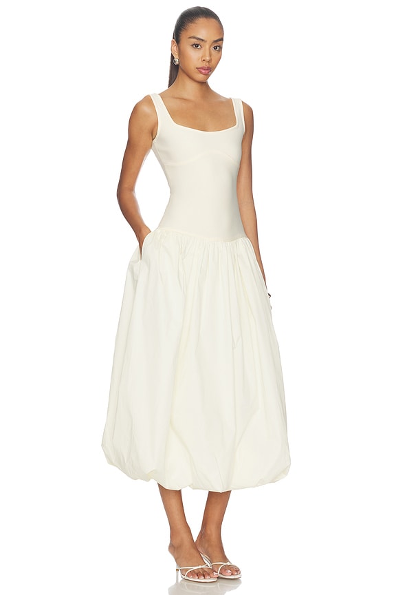 view 2 of 3 VESTIDO MIDI DELIA in Vanilla