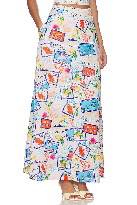 view 2 of 6 FALDA MAXI NAELLE in White Multi