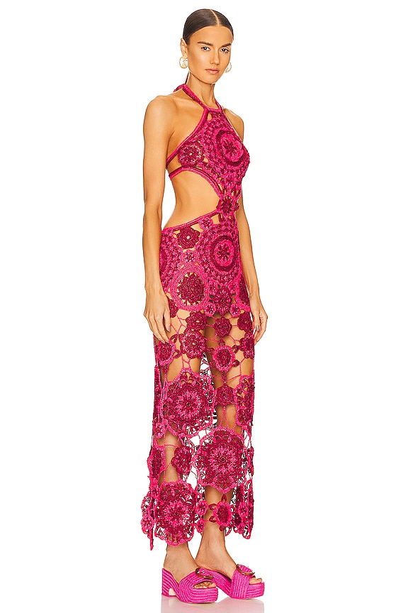 view 2 of 3 VESTIDO LARGO ACCALIA in Ghermez Rose