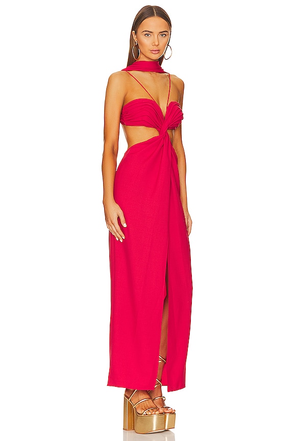 view 2 of 3 Cody Gown in Amanita Luxe Twill