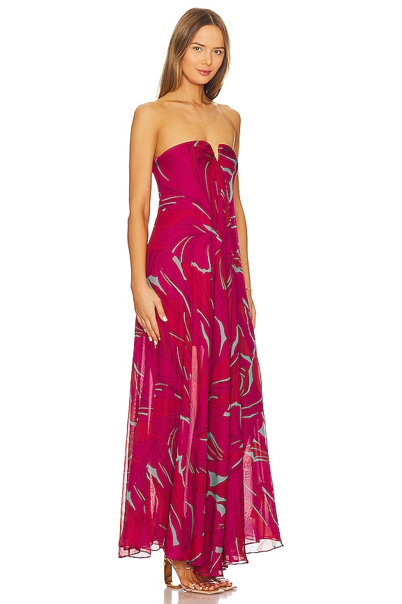 view 2 of 3 Janelle Gown in Chanterelle Pink Marshmallow Chiffon