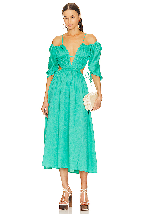 view 2 of 4 VESTIDO CHARLIZE in Erba Nubby Faille