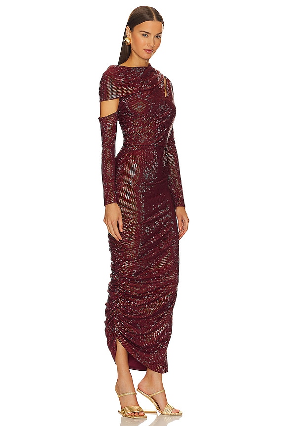view 2 of 4 Kumasi Gown in Burgundy