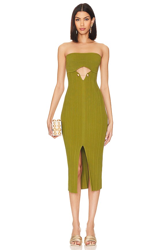 view 1 of 3 Christy Knit Midi Dress in Olea
