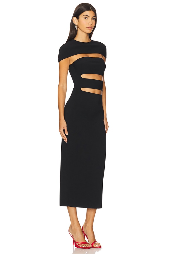 view 2 of 3 VESTIDO PUNTO RIANNA in Black