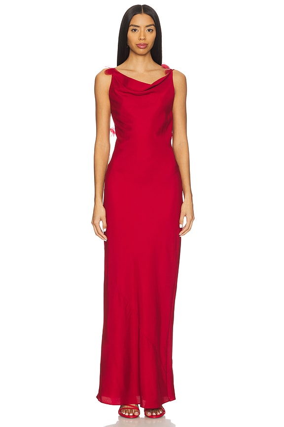 view 2 of 3 Nymeria Gown in Merlot