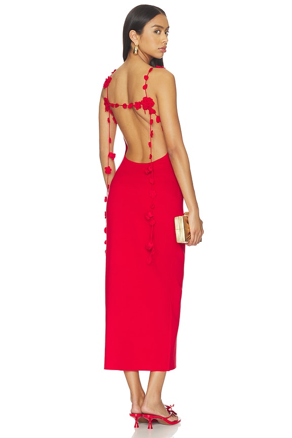 view 1 of 4 VESTIDO GIULIANA in Vermillion