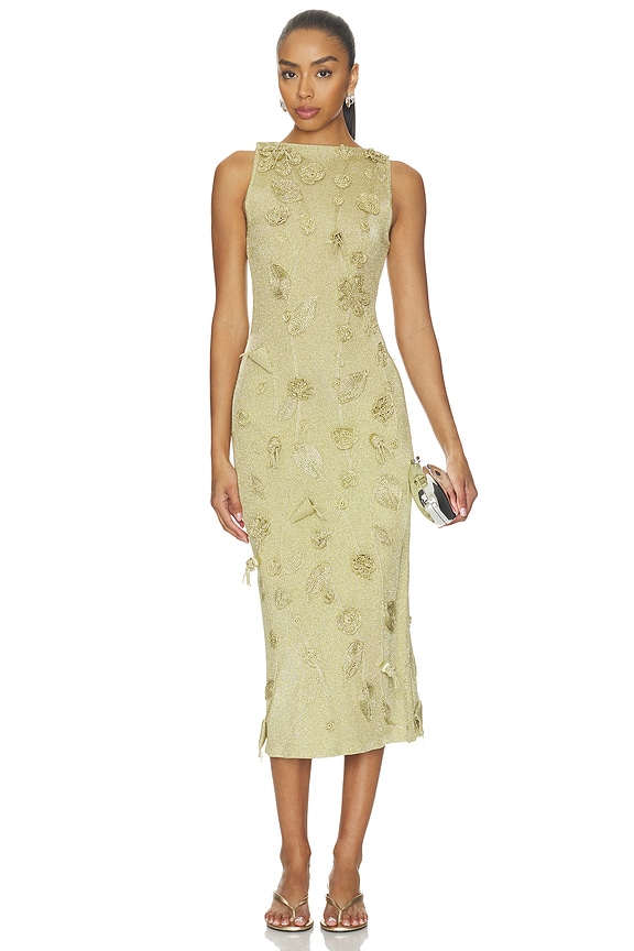 view 1 of 4 Kivu Dress in Gold