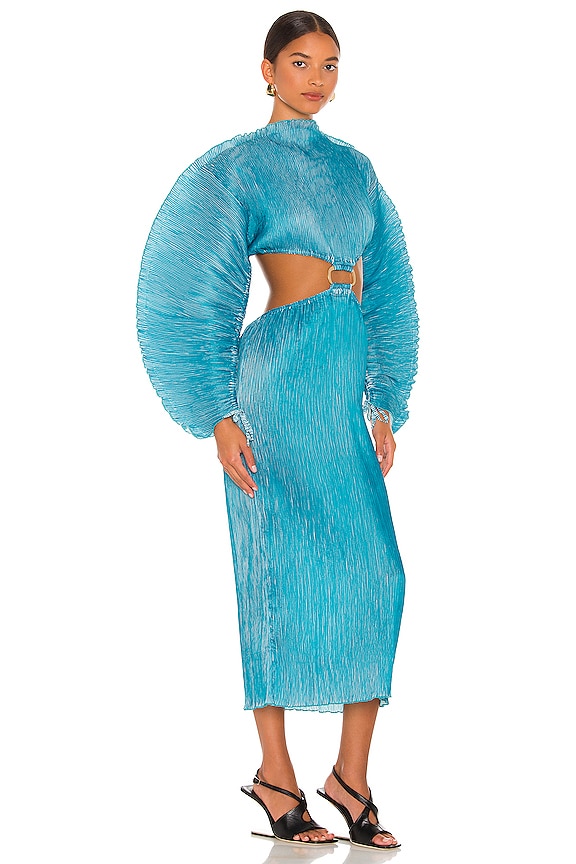 view 2 of 3 Akilah Dress in Cyan