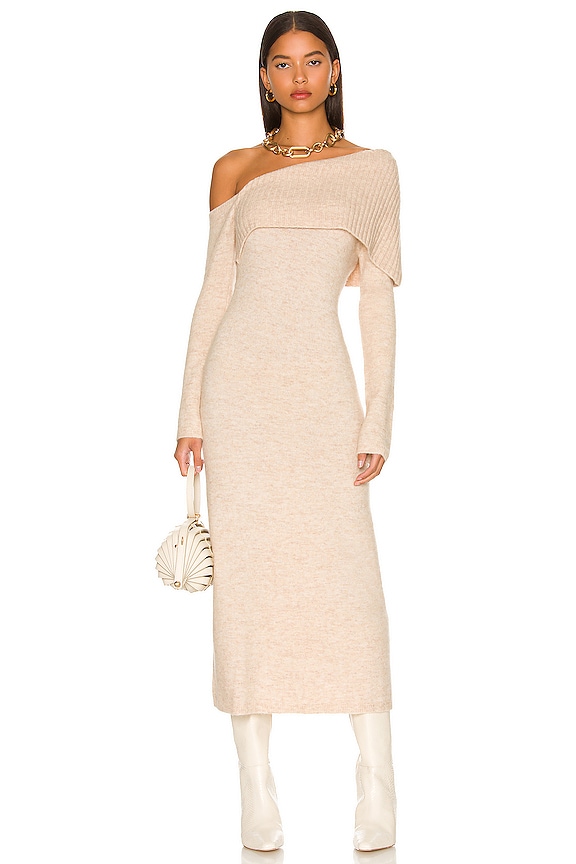 view 1 of 3 Lydia Dress in Oatmeal Melange