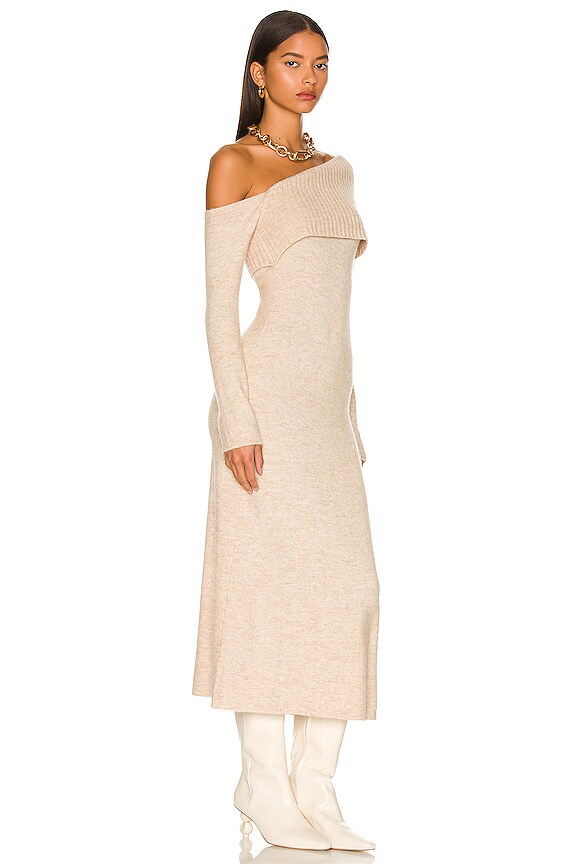 view 2 of 3 Lydia Dress in Oatmeal Melange